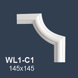 Wallstyl угол к молдингу WL1-C1 /145x145мм купить в Москве и Московской области