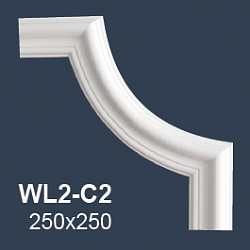 Wallstyl угол к молдингу WL2-C2 /250x250мм купить в Москве и Московской области