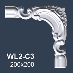 Wallstyl угол к молдингу WL2-C3 /200x200мм купить в Москве и Московской области