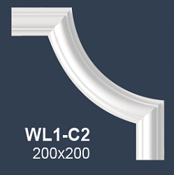 Wallstyl угол к молдингу WL1-C2 /200х200мм купить в Москве и Московской области
